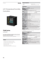 AUTONICS TH4M CATALOG TH4M SERIES: LCD TEMPERATURE/HUMIDITY CONTROLLERS